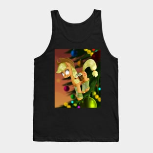 Tiny Applejack at Christmas Tank Top